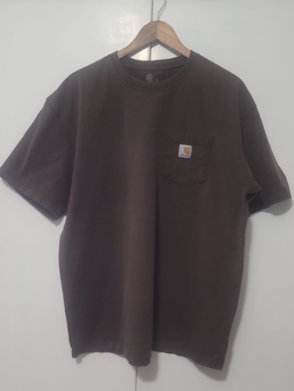 Carhartt Short-Sleeve Pocket Tee in Dark Brown